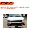 Ecotric Air Inlet Cowl Compatible With 1996-2017 Chevy Chevrolet Express Gmc Savana Grille Panel Left Driver Side Replacement