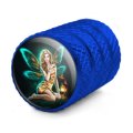 Pixy Girl Valve Stem Caps For Tire Rim Wheel Aluminum Blue