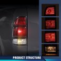 Pit66 Tail Lights For Toyota Tundra 2-door Regular Cab 2000-2004 Not Fit Models W Stepside Beds Assembly Bulb Rear Lamps Left