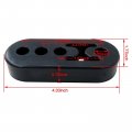 4 Pack Black Polyurethane Rubber Exhaust Hangers Adjustable Muffler Universal 33 Length