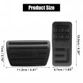 X Autohaux 2 Pcs Brake Foot Pedals Pad Cover Non-slip No Drill Metal Accelerator Pedal Covers For Honda Hrv Vezel Rv3 Rv4 Rv5