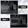 X Autohaux 2 Pcs Brake Foot Pedals Pad Cover Non-slip No Drill Metal Accelerator Pedal Covers For Honda Hrv Vezel Rv3 Rv4 Rv5