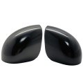 2 Pcs Driver And Passenger Side Rearview Mirror Covers Caps For Kia Soul 2020-2025 Smooth Black Without Turn Signal Hole