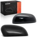 2 Pcs Driver And Passenger Side Rearview Mirror Covers Caps For Kia Soul 2020-2025 Smooth Black Without Turn Signal Hole