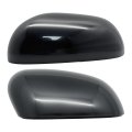 2 Pcs Driver And Passenger Side Rearview Mirror Covers Caps For Kia Soul 2020-2025 Smooth Black Without Turn Signal Hole