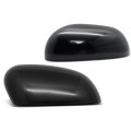 2 Pcs Driver And Passenger Side Rearview Mirror Covers Caps For Kia Soul 2020-2025 Smooth Black Without Turn Signal Hole