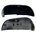 2 Pcs Driver And Passenger Side Rearview Mirror Covers Caps For Kia Soul 2020-2025 Smooth Black Without Turn Signal Hole