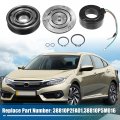 X Autohaux Ac Compressor Clutch Set For Honda Civic 1 7l 2001 2002 2003 2004 2005 A C Repair Assembly Replace No 38810p2fa01