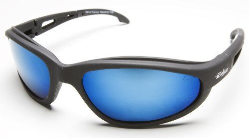 6 Pack Edge Eyewear Tsmap218 Dakura Safety Glasses Black Frames Polarized Aqua Precision Blue Lens