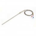 K Type Thermocouple Temperature Sensor 0 To 600 Degrees 20cm Long Probe 2m 6 5ft Cable 8mm Thread 4mm Fork Terminal 