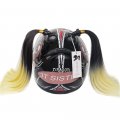 3t-sister Helmet Pigtails Motorcycle Ponytail Braids Synthetic Hair With Suction Cup Decoration 2pcs 14inch Ombre Black To