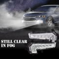 G-puls Front Bumper Led Drl Fog Lights Daytime Running Lamp Set Compatible With Chevy Malibu Xl 2016-2018 Driver And Passenger