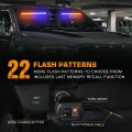 Xridonsen Emergency Dash Strobe Lights 144 Led Amber Blue Warning Hazard Safety 2x 14 5 Inch Front Rear Interior Windshield W