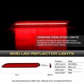 Vipmotoz 2in1 Led Rear Drl Reflector Tail Brake Lights Compatible With Lexus 2015-2021 Nx Rc 2011-2020 Sienna Matrix Rav4 Venza