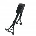 Httmt- Motorcycle Black Skull Backrest Sissy Bar With Leather Pad For H-d Sportster Xl883c Xl883r Xl1200r Xl1200c Xl1200s