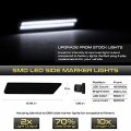 Vipmotoz Full White Led Smoke Lens Front Side Marker Light Parking Lamp For 2010-2015 Chevy Camaro Driver Passenger