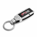 Ipick Image Made For Ford F-150 Fx4 Black Leather Insert Detachable Chrome Metal Belt Slide Premium Key Chain