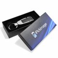 Ipick Image Made For Ford F-150 Fx4 Black Leather Insert Detachable Chrome Metal Belt Slide Premium Key Chain