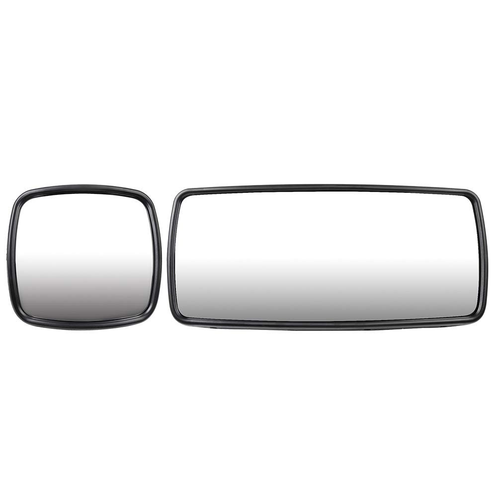 Truck Side View Lower And Upper Mirrors With Black Housing Back Towing Mirror Heatefor 2003-2017 For Freightliner M2 100 106