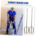 Homoyoyo 2pcs Stirring Rod Paint Stirrer Drill Attachment Mortar Mixer For Mud Handheld