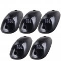 Cab Marker Light Ultra Bright Roof Running Top Lights 5 Pack Smoke With Amber Led Bulbs For Dodge Ram 1500 2500 2012 2016 And 
