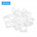 Uxcell 20pcs Ppr Water Pipe Clamps Plastic U Shaped Clips With Fixing Clip Fit For 32mm 1 26 Od Pipes And Tubing Hoses Support