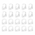 Uxcell 20pcs Ppr Water Pipe Clamps Plastic U Shaped Clips With Fixing Clip Fit For 32mm 1 26 Od Pipes And Tubing Hoses Support