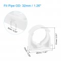 Uxcell 20pcs Ppr Water Pipe Clamps Plastic U Shaped Clips With Fixing Clip Fit For 32mm 1 26 Od Pipes And Tubing Hoses Support