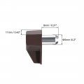 Uxcell 100pcs Plastic Shelf Support Pegs 5mm Cabinet Clips Shelf Hoder Steel Pin Peg Brown Bracket Style For Kitchen Furniture