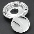Httmt Mt249-058a- Motorcycle Chrome Keyless Gas Cap Twist Off Fuel Tank Compatible With Kawasak Zx-14r Zzr1200 Zrx1200r Z1000