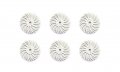 Radial Bristle Disc 3 4 In Diameter White 120 Grit Pack Of 6 A-4512-6 For Polishing And Cleaning Aluminum Oxide Ceramic Coated 