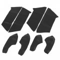 X Autohaux 8pcs Set Car Door Panel And Armrest Protector Cover Replacement For Honda Civic 10th Gen 2016-2020 Black