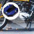 Universal Motorcycle Kickstand Pad Cnc Side Stand Foot Extension Support Plate Blue