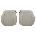 Tan With Perforated Front Both Sides Bottom Replacement Microfiber Leather Seat Covers For Mercedes Benz E63 E280 E300 E320 