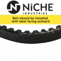 Niche Drive Belt For Polaris Kawasaki Arctic Cat Outlaw Sportsman 110 Kfx90 Alterra 90 2x4 59011-y002 3303-095