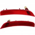 2012-2017 Fiat 500 Pair Driver And Passenger Side Rear Marker Reflector Light Fi2864100 Fi2865100 Replaces 5182425ab 5182424ab 