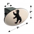 Game Of Thrones Mormont Sigil Oval Tow Trailer Hitch Cover Plug Insert