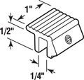 Prime-line Products U 9812 Sliding Window Lock Fits On 1 4 In Max Fin Aluminum White Tamper Resistant Pack Of 2