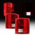 Hecasa Tail Lights Sequential Compatible With 1975-1986 Chevy Chevrolet C10 Replacement For Ctl7387led-l Ctl7387led-r Pair Led
