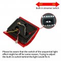 Hecasa Tail Lights Sequential Compatible With 1975-1986 Chevy Chevrolet C10 Replacement For Ctl7387led-l Ctl7387led-r Pair Led