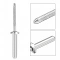 Uxcell Blind Rivets 304 Stainless Steel Pull Core Decoration 4 8mm Diameter 25mm Grip Length Close End Silver Tone 50pcs