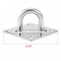 Uxcell 316 Stainless Steel 12mm Thick Ring Sail Shade Diamond Pad Eye Boat Rigging