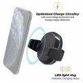 Scosche Mgqwd-xtet Qi-certified Magicgrip Suction Cup Wireless Charging Phone Mount For Car In Black