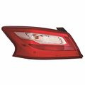 Tail Light Assembly Outer Driver Side For Nissan Altima Sr Model Sedan 2016 2017 2018 Capa Certified Ni2804111 26555-9hs0a 