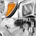 Auto Dynasty To2502213 Factory Style Headlight Lamp Compatible With Toyota Tacoma 2012-2015 Driver Left Side Chrome Housing