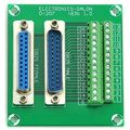 Electronics-salon Db25 D-sub Din Rail Mount Interface Module Male Female Dsub Breakout Board