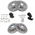 Semi Metallic Pad Brake Rotor Kit Front Rear Set Of 4 For 99-01 Rx300 