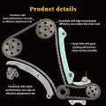 Ocpty Timing Chain Kit Compatible With 2005-2013 For Ford Focus Transit Connect 2 0l