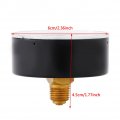 Hilitand Thread Pressure Gauge 1 4 Npt High Precision Oil Filled Meter 0-6 Bar For Gas Liquid Water Fuel Air
