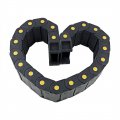 Uxcell R55 25mm X 77mm Plastic Closed Can Open Cable Drag Chain Wire Carrier 1m Long